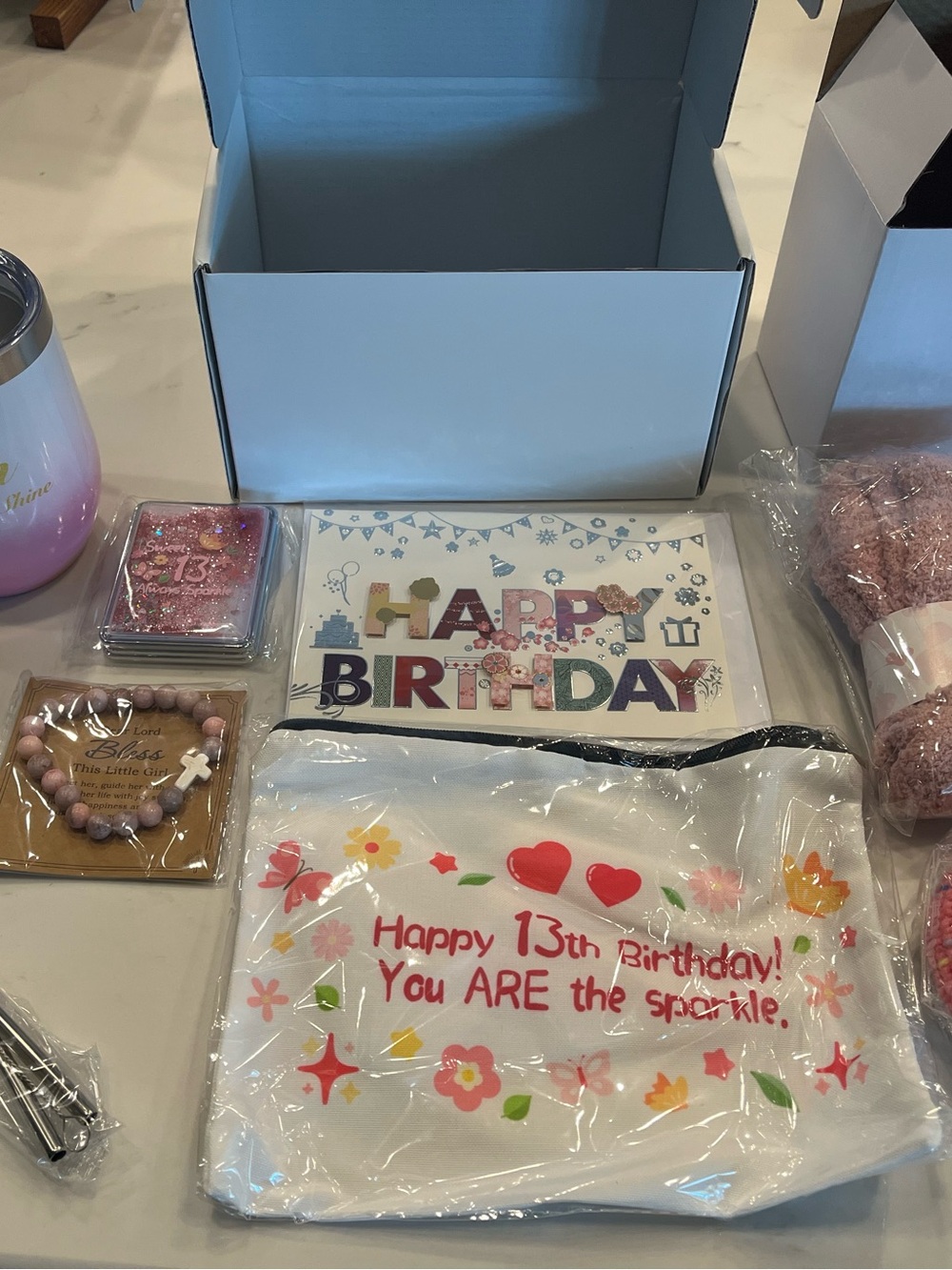 Birthday gift box for 13 year old girl